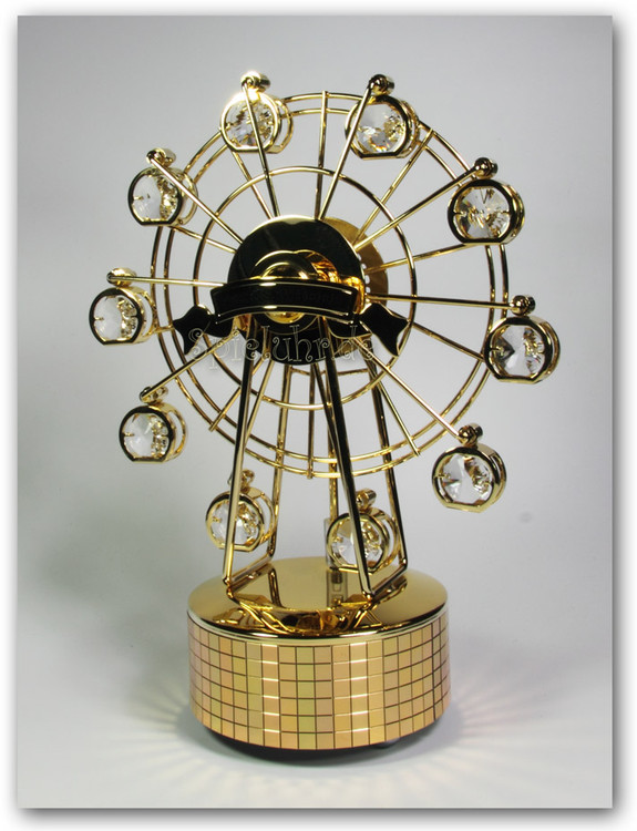 Riesenrad aus Metall mit Spieluhr