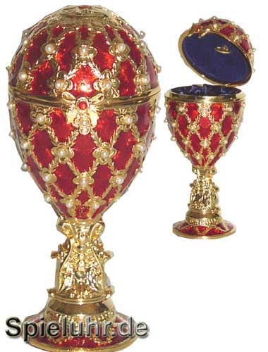 Schmuck- Ei nach Faberge Art mit Spieluhr