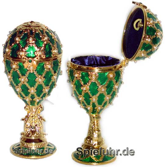 Schmuck- Ei nach Faberge Art mit Spieluhr