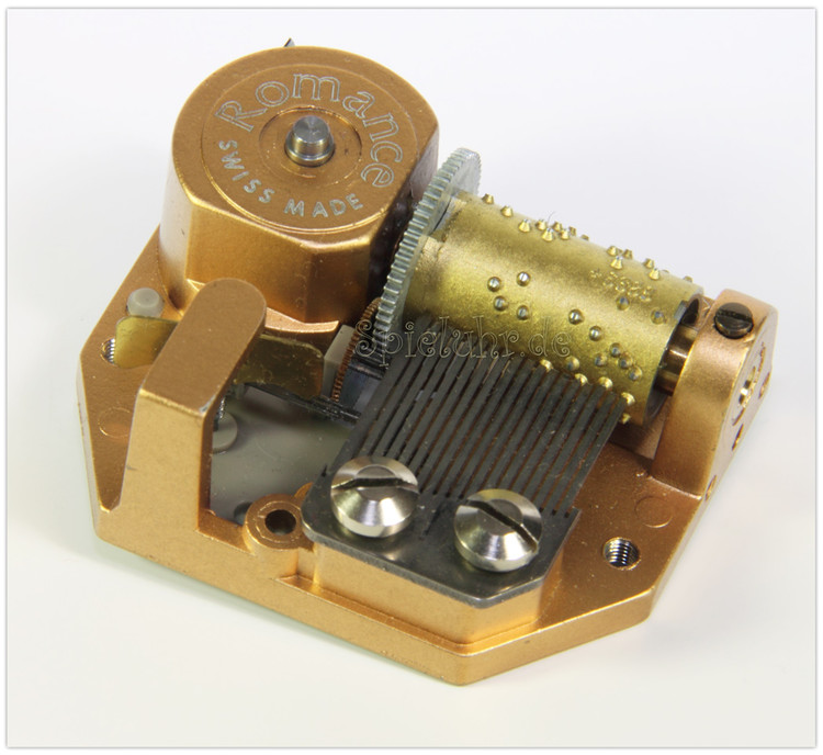 Musikwerk Romance-Reuge 18 T�ne mit Federaufzug