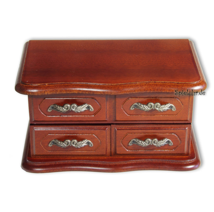 Spieluhr Holz Schmuckschatulle/Schmuckk�stchen mit Spieluhr-Ballerina