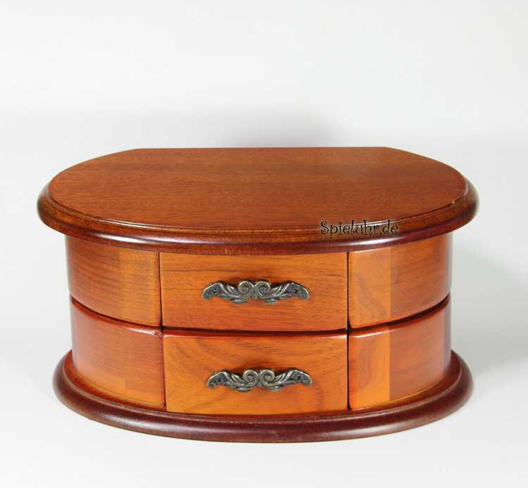 Holz-Schmuckschatulle mit Spieluhren-Ballerina