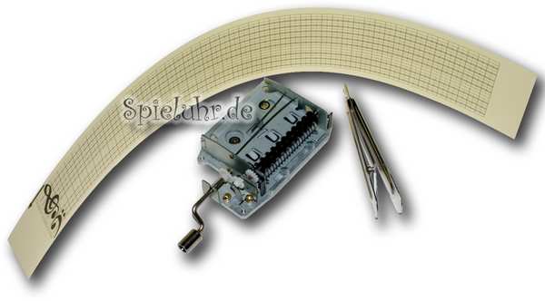 Lochband-Spieluhr 20 Ton f�r Bastler