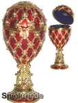 Schmuck- Ei nach Faberge Art mit Spieluhr