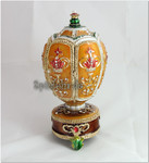 Schmuck- Ei nach Faberge Art mit Krone und Spieluhr