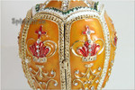 Schmuck- Ei nach Faberge Art mit Krone und Spieluhr