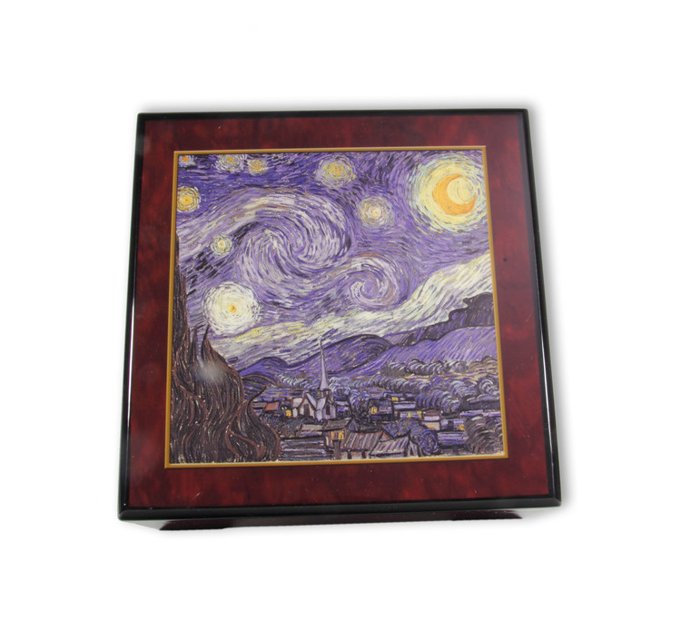 Bildlackdose Sternennacht von Vincent van Gogh mit Spieluhr
