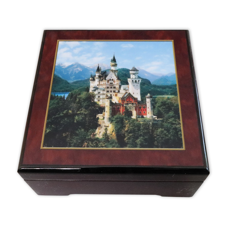Bildlackdose Schloss Neuschwanstein, mit Spieluhr