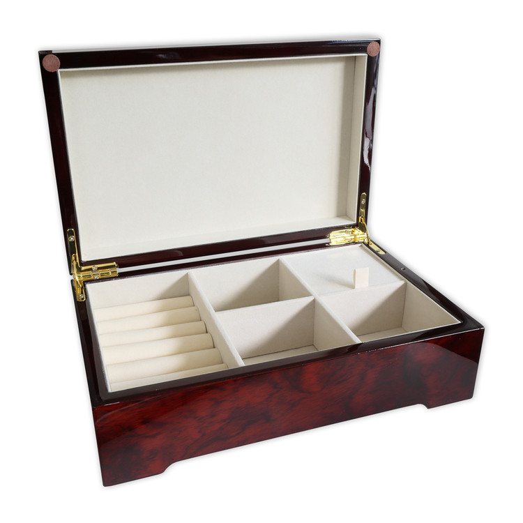 Holz Bildlackschatulle mit Spieluhr Melodie
