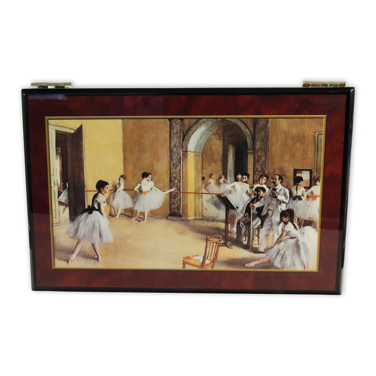 Holz Spieluhr Bildlackschatulle mit Ballerina f�r Erwachsene