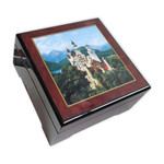 Bildlackdose Schloss Neuschwanstein, mit Spieluhr
