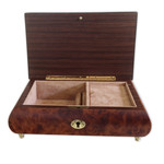 Schmuck-Schatulle Instrumenten Intarsie, Spieluhr Melodie w�hlbar 30 T�ne 