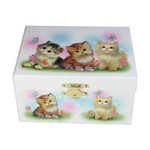 Ballerina Schmuckk�stchen mit Katzenmotiv