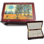 Bildlackdose Felder im Fr�hling von Claude Monet, mit S