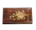 Spieluhr Schmuckschatulle/K�stchen mit Holzeinlegearbeit Rose f�r Erwachsene